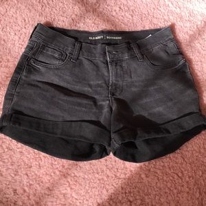 High waisted boyfriend shorts